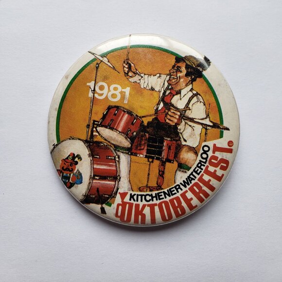 Kitchener Waterloo Octoberfest 1981 Pinback Pin Button - Picture 1 of 2